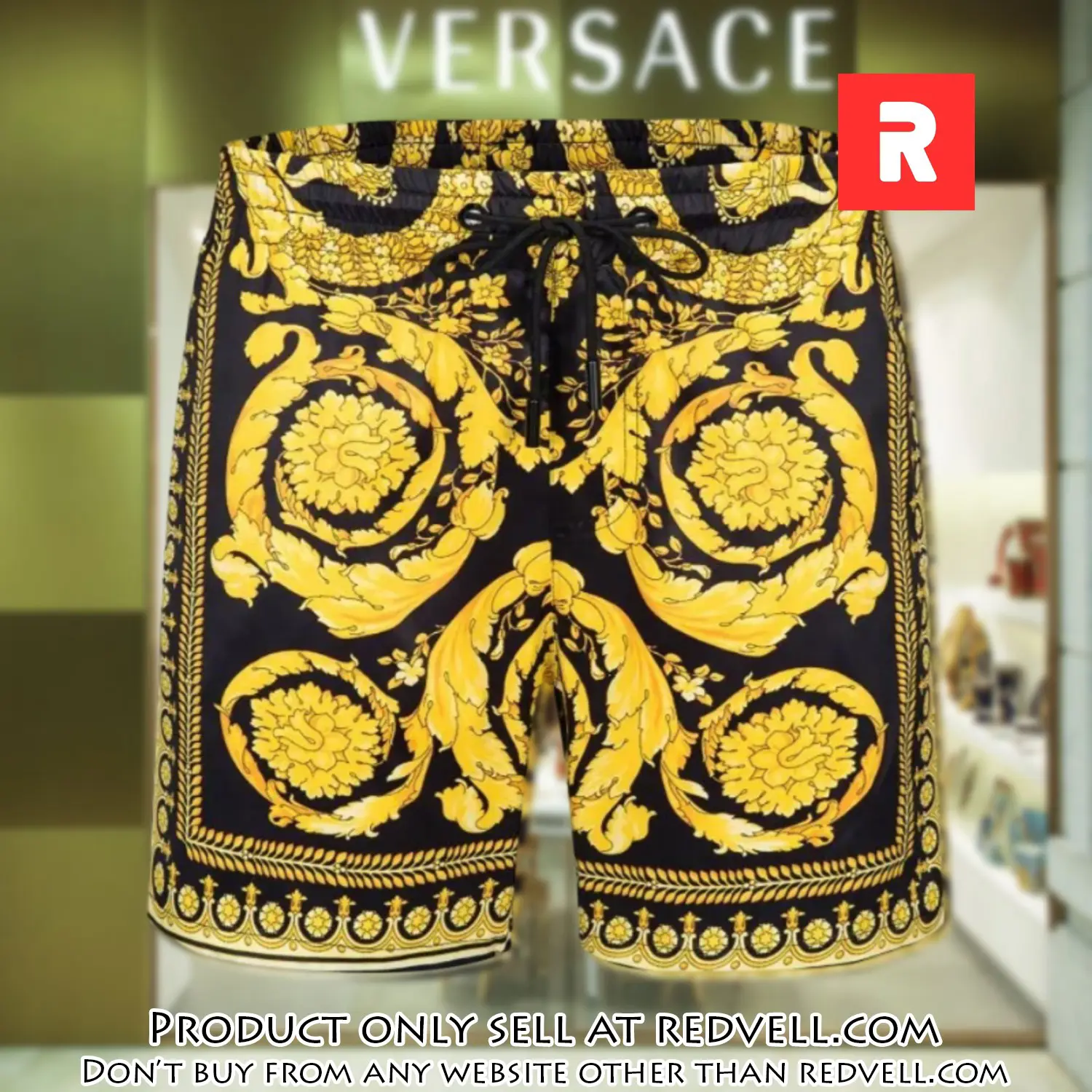 Versace 3d new luxury all over print shorts pants for men rv4630657
